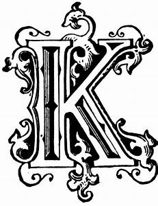 K Ornamental Letter Clipart Etc Fancy Letters Decorative Letters