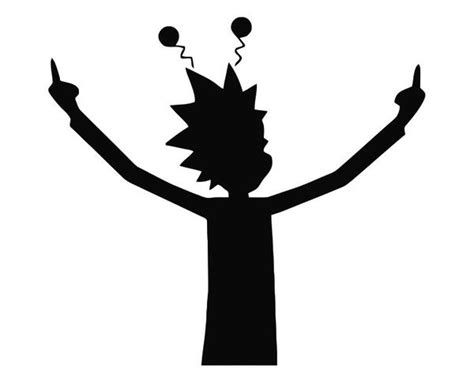 Free Free 186 Rick Middle Finger Svg SVG PNG EPS DXF File