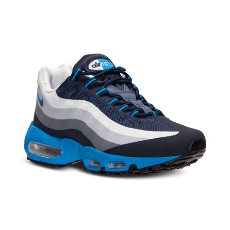 Lyst Nike Mens Air Max 95 Nosew Running Sneakers From Finish Line In Blue For Men
