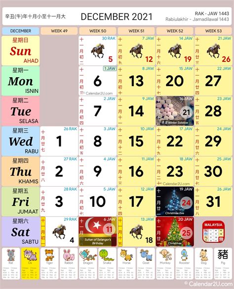 Download Kalender 2021 Malaysia Untuk Membuat Sebuah Desak Kalender