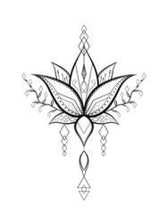 Draw a layer of petals around the seed pod to give it shape. Line art lotus flower symmetrical drawing by Soppeldunk ...