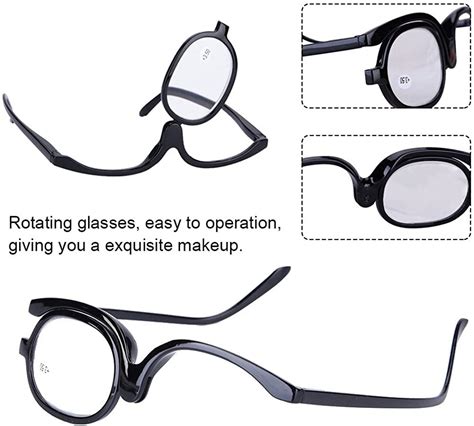 ludlz readers magnifying makeup glasses eye make up spectacles flip