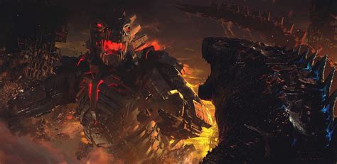 Godzilla Vs Mechagodzilla Concept Art By Owen Paterson R