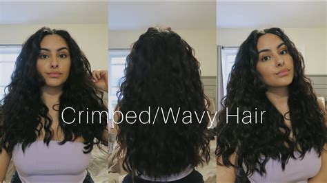 Crimpedwavy Hair Tutorial Youtube