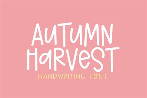 Autumn Harvest Fall Handwriting Font — Blush Font Co
