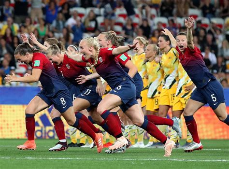 Womens World Cup 2019 Norway Beat Australia On Penalties To Set Up