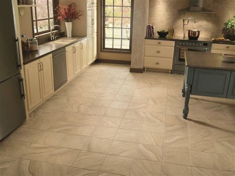Beige Kitchen Stone Look Tile Floor Why Tile