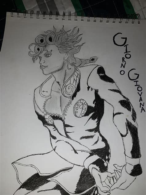 Finally Finished This Giorno Drawing Any Critiques Rdrawing
