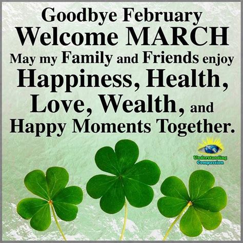 Goodbye February Welcome March Wish Pictures Photos And Images For