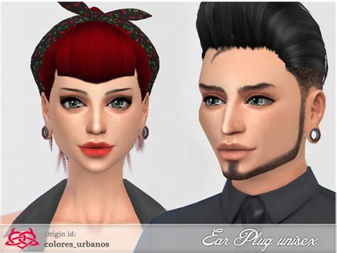 Basic Ear Plug Piercing By Colores Urbanos At Tsr Sims 4 Updates