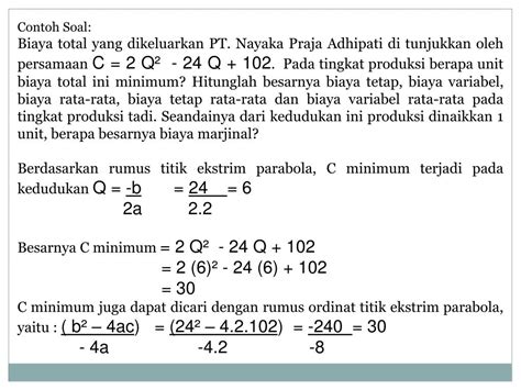 Contoh Soal Teori Produksi Dan Jawabannya – Berbagai Contoh