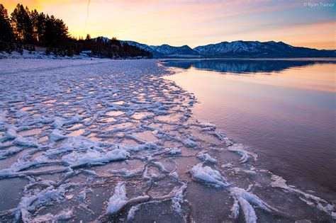 Sunset On Frozen Waves Lake Tahoe Ca Oc 2048x1365 R
