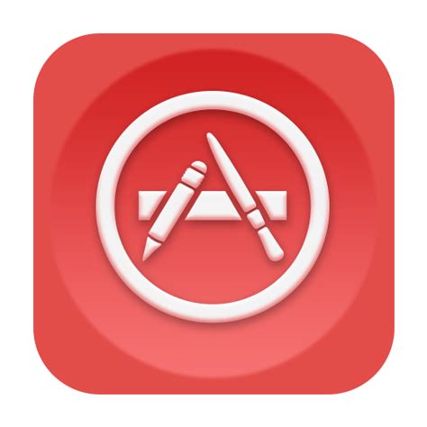 App Store Icon Red Social Media Icons