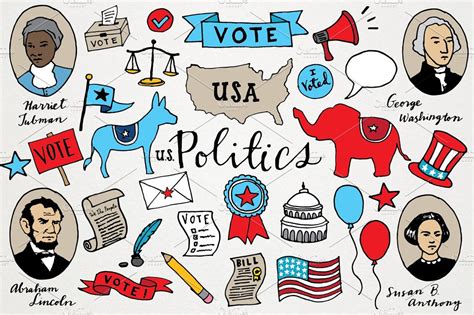 Us Politics And Voting Illustrations Illustrations Creative Market