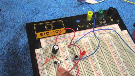 Monostable Multivibrator Circuit Built With Transistors Youtube