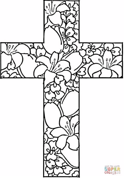 Free Easter Cross Coloring Page Download Free Easter Cross Coloring