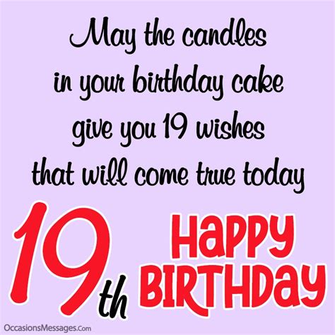 Happy 19th Birthday Wishes Messages And Greeting Cards