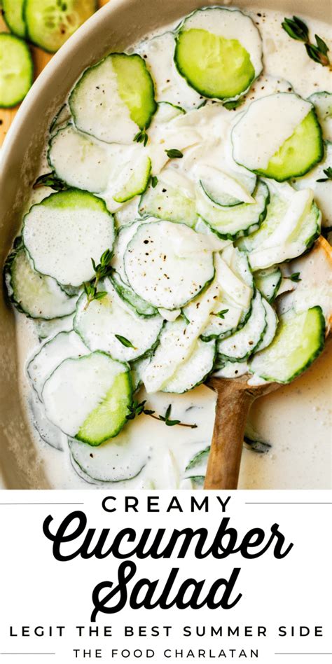 Creamy Cucumber Salad Aunt Joys Recipe The Food Charlatan