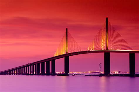 Tampa Florida Vacations Visit Tampa Bay Sunshine Skyway Bridge