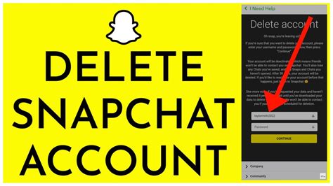 how to delete snapchat account 2023 permanently delete snapchat account quick and easy youtube