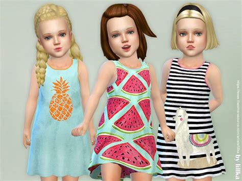 The Sims Resource Toddler Dresses Collection P89 By Lillka • Sims 4