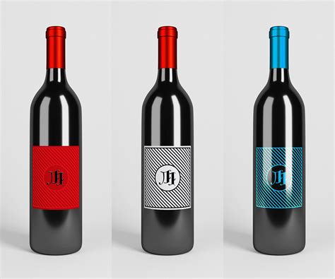 Wine Bottle Mockup Psd With Parallax Free On Behance