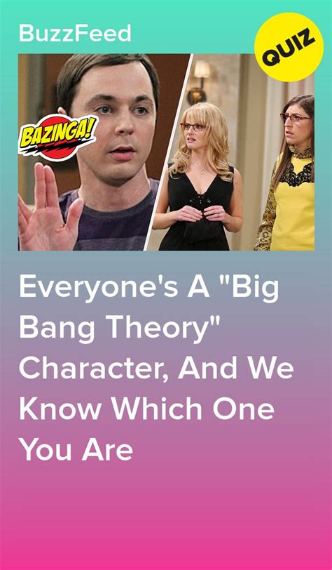 Which Big Bang Theory Character Are You Big Bang Theory Characters