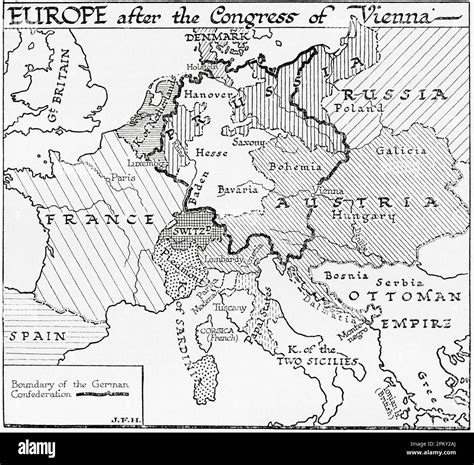 Congress Europe Vienna 1815 Map Hi Res Stock Photography And Images Alamy