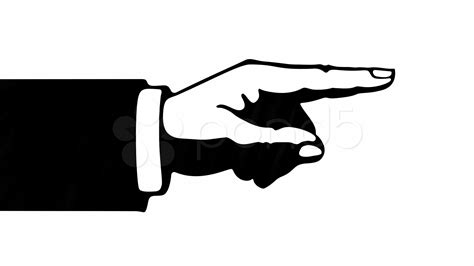 Pointing Hand Silhouette At Getdrawings Free Download