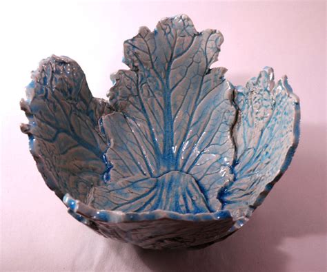 Ceramic Bowl Handmade Leaves Handmade Pottery Pressed Etsy Ceramic