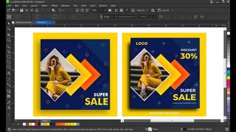 How To Create Social Media Banner In Coreldraw Coreldraw Tutorials