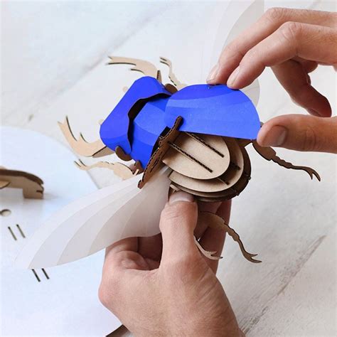 Diy Paper Sculptures Celebrate The World Of Beetles With 45 Minute Kits