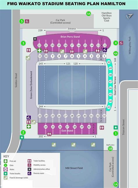 FMS Stadium Waikato Seating Plan, Parking Map, Ticket Price, Booking