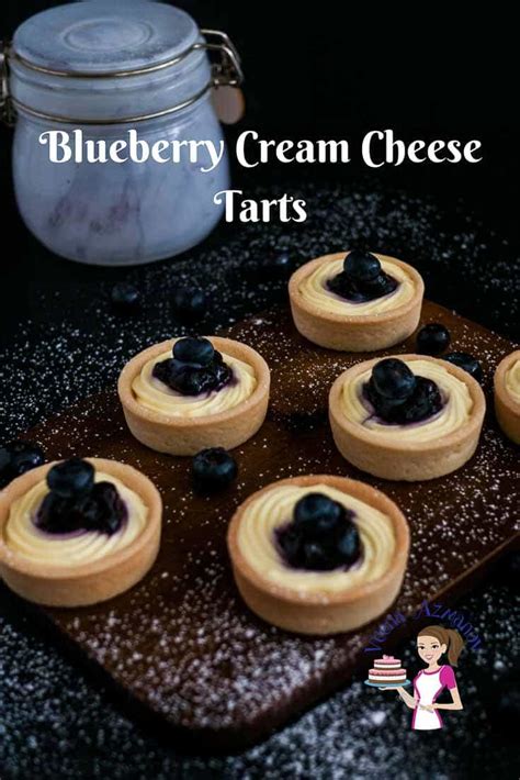 Mini Blueberry Cream Cheese Tarts Recipe Veena Azmanov