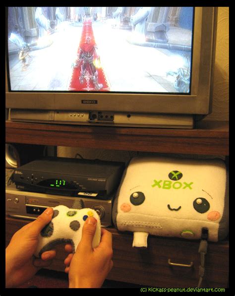 Xbox 360 Plushie By Kickass Peanut On Deviantart