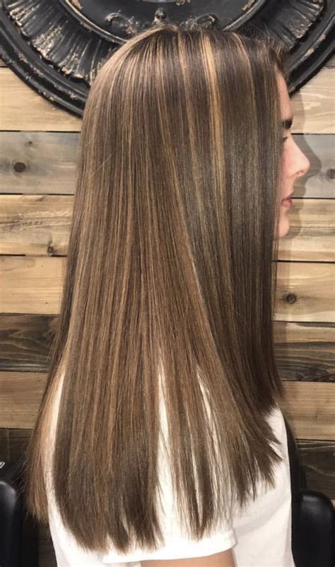 Highlights Brown Straight Hair Brown Hair With Blonde Highlights