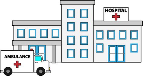 Download Hd Drawing Buildings Hospital Clip Art Of Hospital
