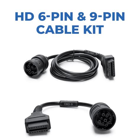 Topdon Usa Hd 6 Pin And 9 Pin Diagnostic Connector Cable Kit