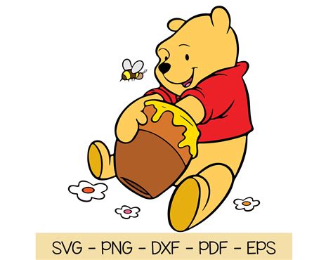 Winnie the Pooh SVG Png Eps Cutting Files Cricut Silhouette - Etsy