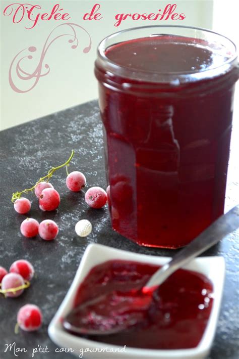 Nuage de mots des confitures. Recette Gelée de groseilles (Confiture)