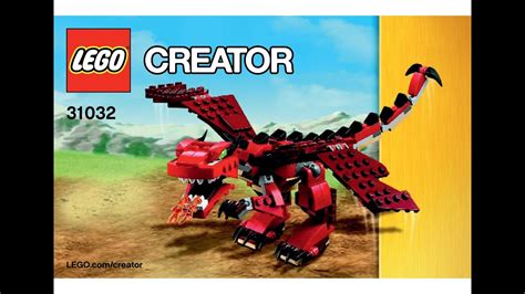 Lego 31032 Red Creatures Dragon Instructions Lego Creator 3 In 1 2015