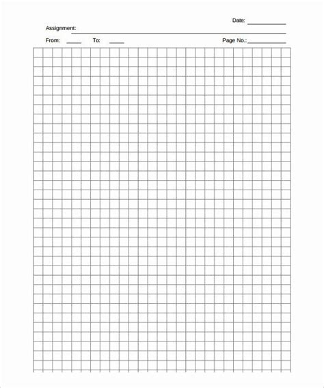 Blank Graph Paper Template Fresh 9 Graph Paper Templates Doc Pdf
