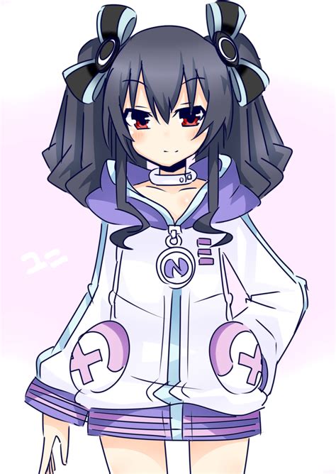 Girl Absurdres Black Hair Choujigen Game Neptune Highres Hooded Track