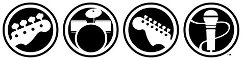 Rock Band 4 Symbols Wall Sticker Vinyl Wall Decals Band Rooms