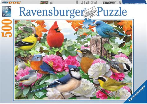 Ravensburger 500 Piece Puzzle Garden Birds Toms Toys