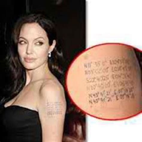 Angelina Jolie Tattoos Meanings Explained