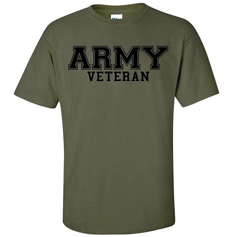 2019 New Fashion Cool Men T Shirt Army Veteran Black Logo Short Sleeve