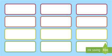 Editable Small Tray Label Templates Classroom Resources