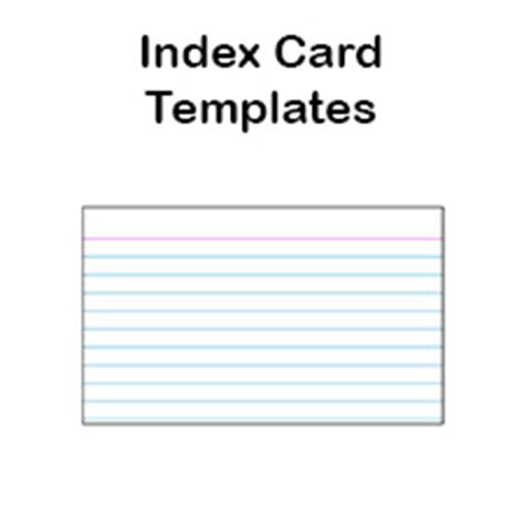 printable index card templates    blank pdfs