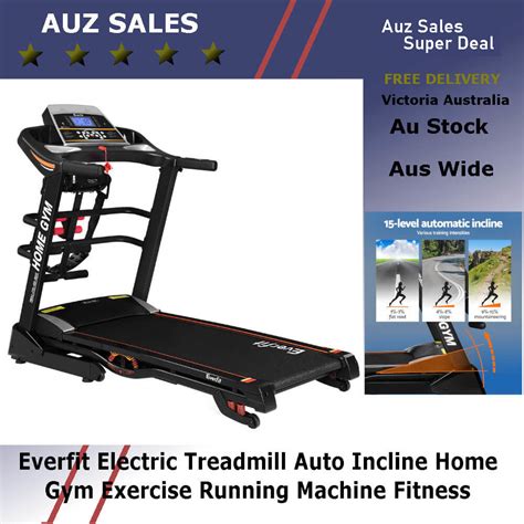 Everfit Electric Treadmill Auto Incline Home Gym Exercise Running
